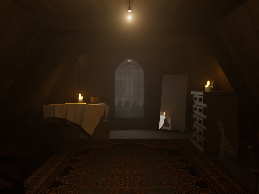 Attic wide shot