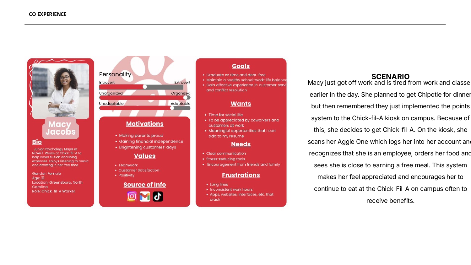 User Persona — Macy Jacobs